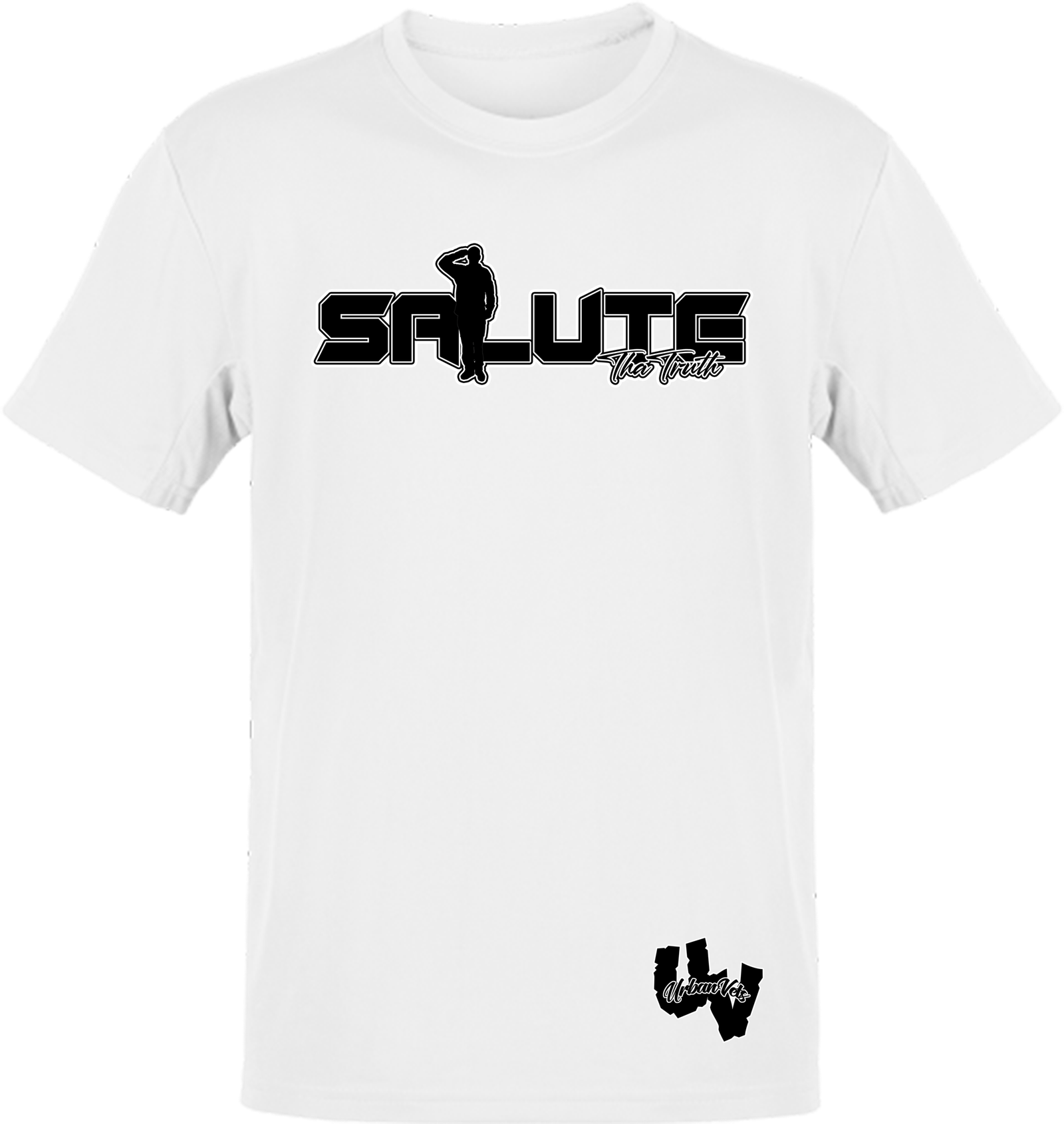 salute tha truth (white t mock up front) copy salute tha truth (white t mock up front) copy